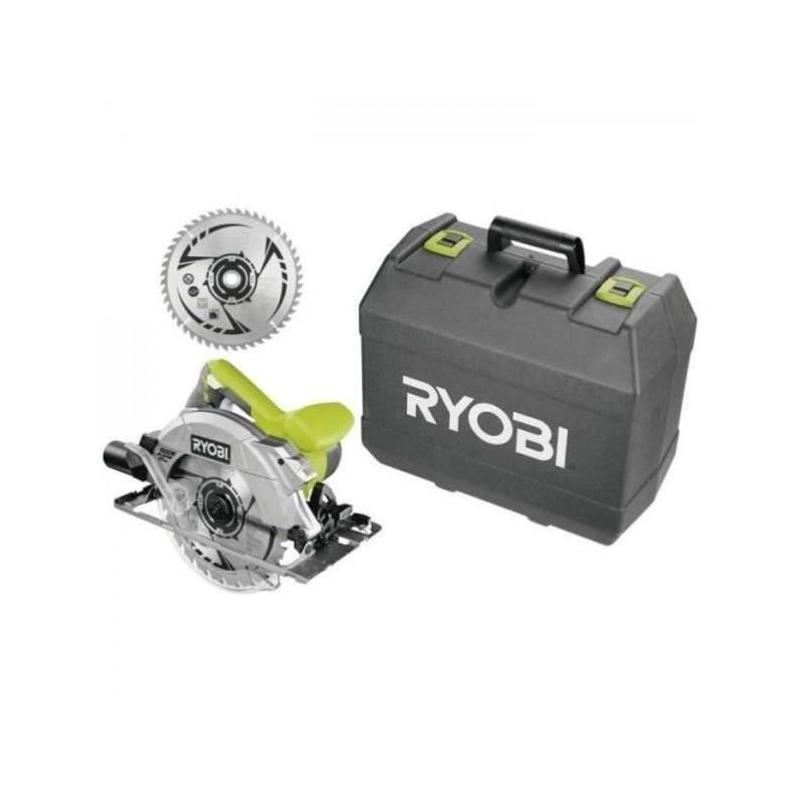 Scie circulaire RYOBI 1 600W laser + coffret - RCS1600