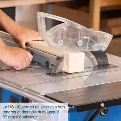 Scie circulaire sur table SCHEPPACH HS 110 - Puissante et polyvalente