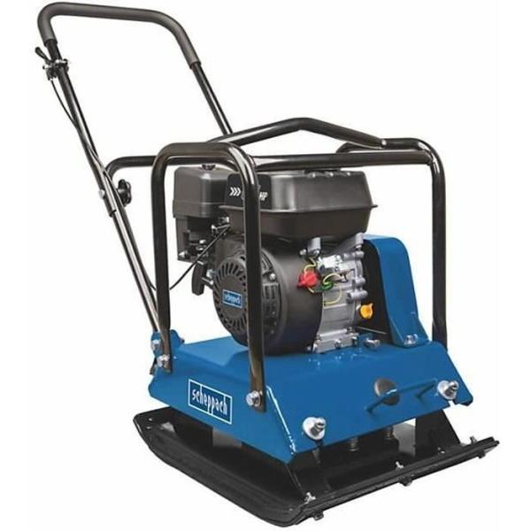 Plaque vibrante thermique SCHEPPACH 15000 N - 6,5CV - HP1200S - Bleu, Noir