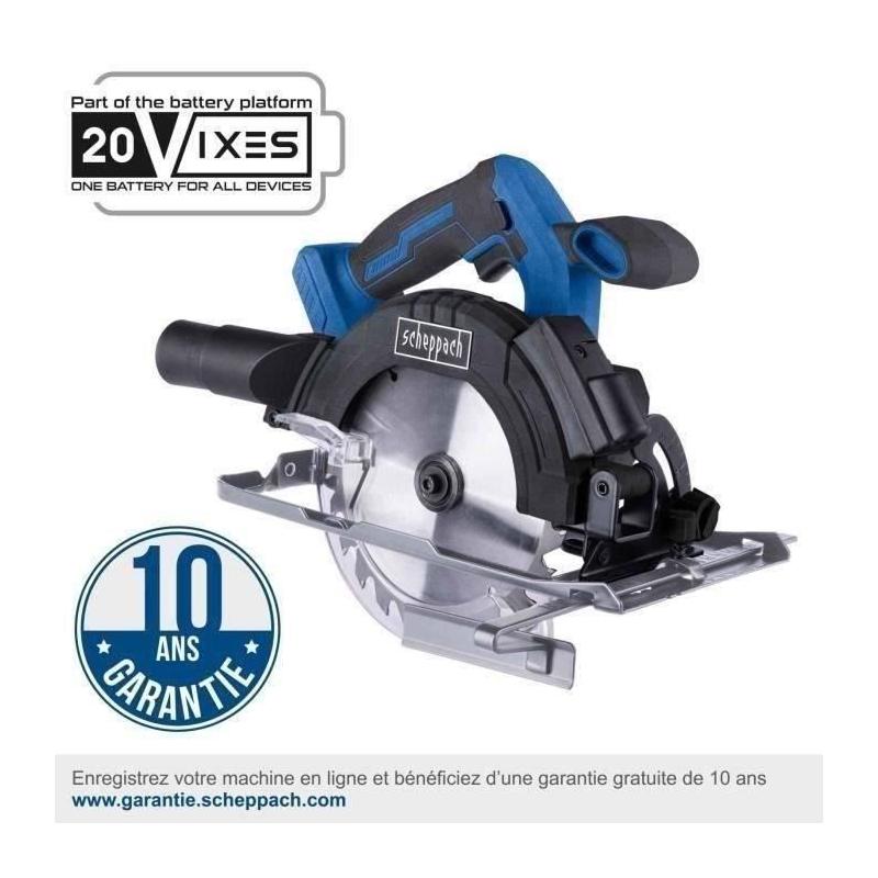 Scie circulaire sans fil 20V - lame 165mm - SCHEPPACH IXES