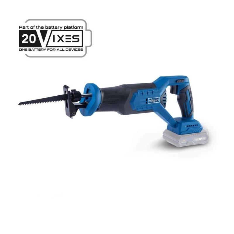 Scie sabre sans fil SCHEPPACH 20V IXES - puissante et polyvalente