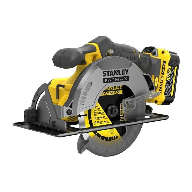 Scie Circulaire STANLEY FATMAX V20 165mm - 2 Batteries 4Ah