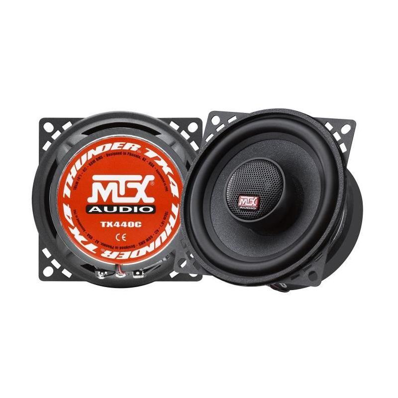 Haut-parleurs voiture MTX TX440C Coaxiaux 2 voies 10cm 60W RMS - Qualité sonore exceptionnelle