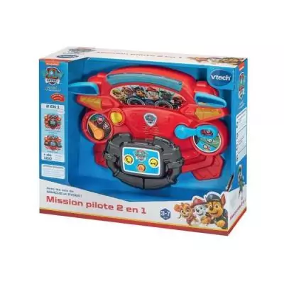 VTECH PAT PATROUILLE - MISSION PILOTE 2 EN 1 avec dimensions compactes