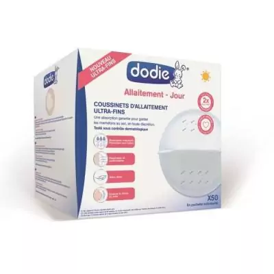 Coussinets d'Allaitement Ultra-Fins Jour - Lot de 50 - Pratique et Confortable 