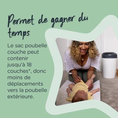 Recharges Poubelle à Couches TOMMEE TIPPEE Simplee Sangenic - Lot de 3