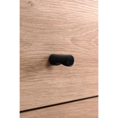 Vestiaire avec miroir MEDAN 42B - Anthracite/Chêne artisan - 122 x 190 x 37 cm