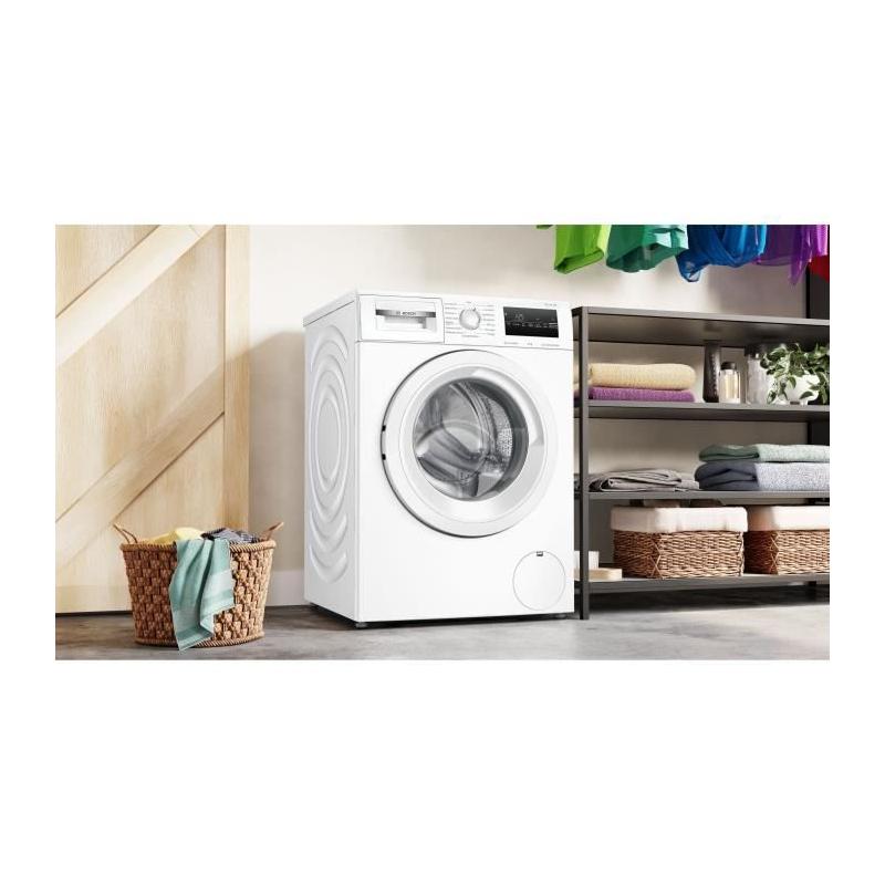Lave-linge hublot BOSCH SER4 WAN24228FR - 8 kg - Induction - Vapeur - Blanc