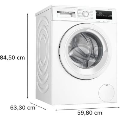 Lave-linge hublot BOSCH SER4 WAN24228FR - 8 kg - Induction - Vapeur - Blanc
