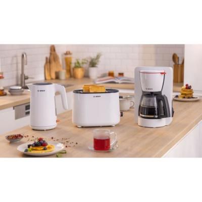 Cafetière Filtre BOSCH TKA2M111 MyMoment 1,25L Blanche - Anti-gouttes