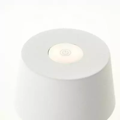 Lampe de jardin JONA LED 2W brillante en métal blanc - IP44