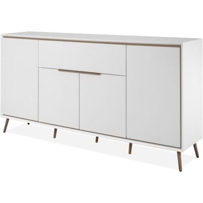 Buffet ARONA 51B - Blanc/Chene artisan - Spacieux et élégant
