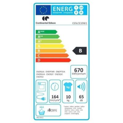 Sèche-linge à condensation 10 kg Blanc - CONTINENTAL EDISON