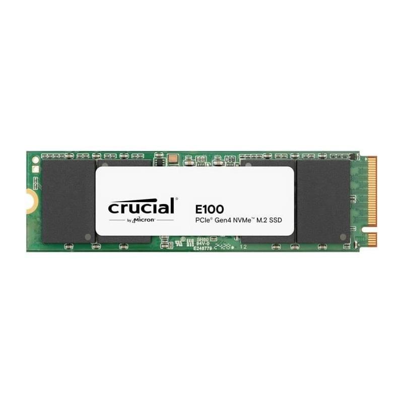 SSD interne CRUCIAL E100 1 To PCIe Gen4 NVMe M.2 - Jusqu'à 5000 Mo/s