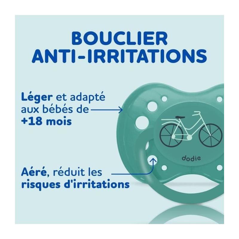Lot de 3 Sucettes Anatomiques Jour +18 mois pour Bébé Ours