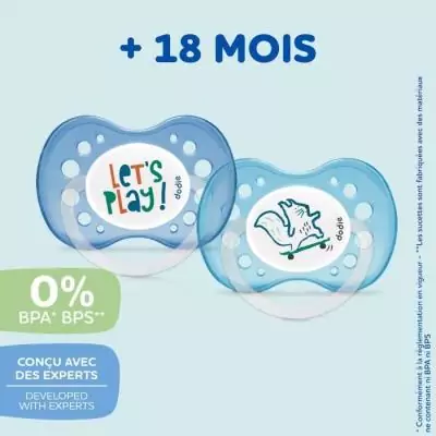 Sucettes Anatomiques DODIE +18 Mois sans BPA -Lot de 3