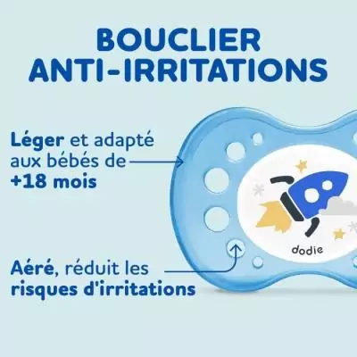 Sucettes Anatomiques DODIE +18 Mois sans BPA -Lot de 3