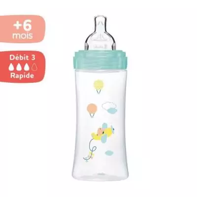 Biberon Dodie Sensation+ Anti-Coliques 330ml +6m - Compact et efficace