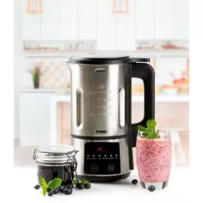 Blender chauffant DOMO 1,2L Inox - 6 programmes