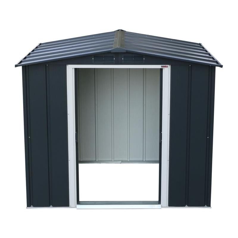 Abri de jardin métal Duramax - 2,47 m² - Anthracite
