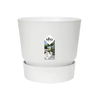 Pot de fleurs ELHO Greenville 30 - Ø 29,5 x H 27,8 cm - Blanc Pot de fleurs ELHO Greenville 30 - Ø 29,5 x H 27,8 cm - Blanc