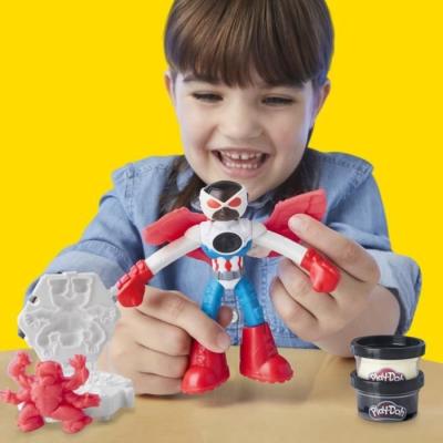 Play-Doh Captain America Moto Tranchante - Coffret 3 Accessoires