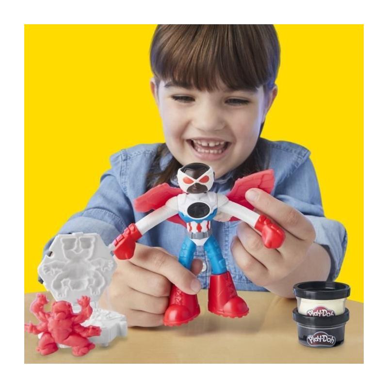 Play-Doh Captain America Moto Tranchante - Coffret 3 Accessoires