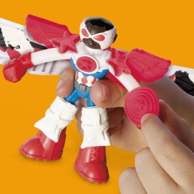Play-Doh Captain America Moto Tranchante - Coffret 3 Accessoires