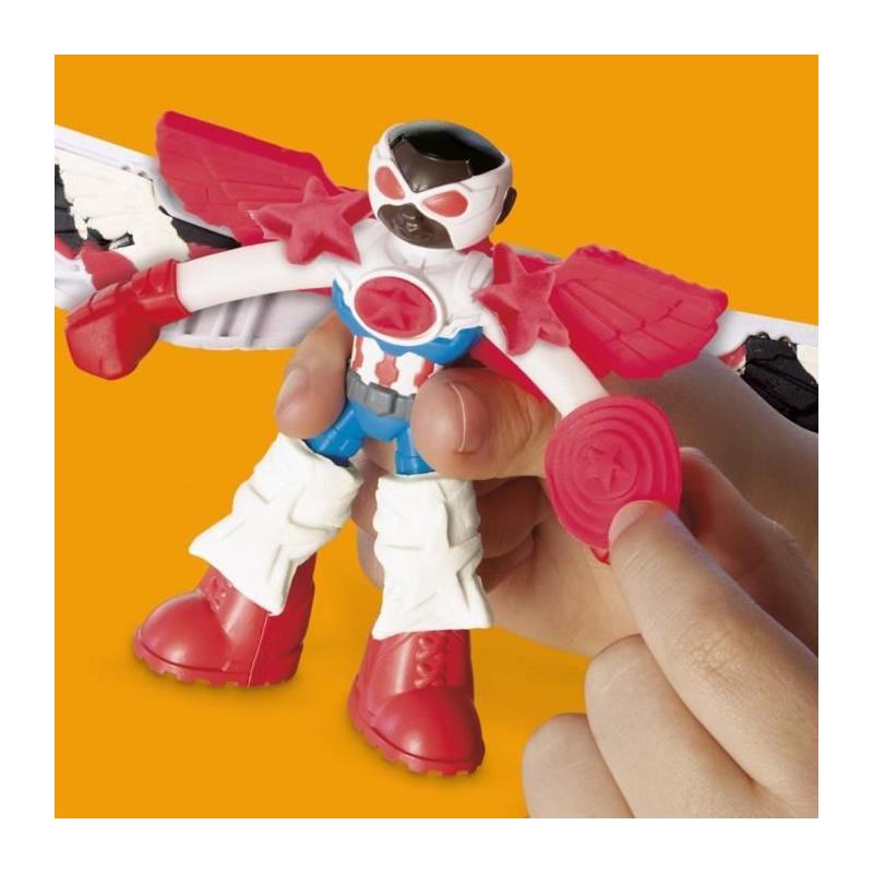 Play-Doh Captain America Moto Tranchante - Coffret 3 Accessoires
