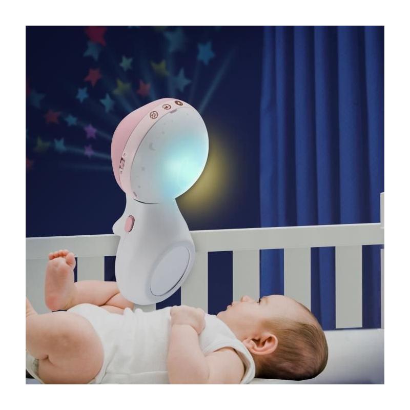 Mobile musical et projecteur - INFANTINO - Douce Nuit 3-en-1 - Rose - Compact dimensions: 42x31x13 cm