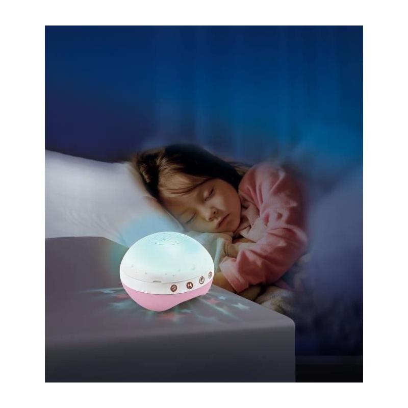 Mobile musical et projecteur - INFANTINO - Douce Nuit 3-en-1 - Rose - Compact dimensions: 42x31x13 cm