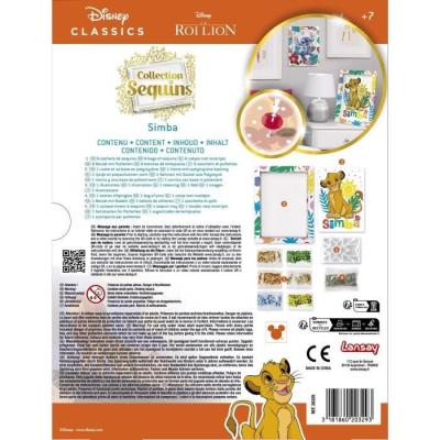 Jeu de création avec paillettes Simba Le Roi Lion - À partir de 7 ans