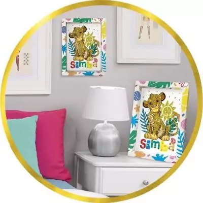 Jeu de création avec paillettes Simba Le Roi Lion - À partir de 7 ans