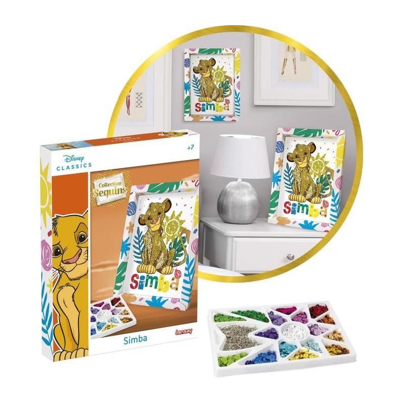 Jeu de création avec paillettes Simba Le Roi Lion - À partir de 7 ans