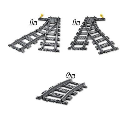 LEGO City 60238 Les Aiguillages - Construction ludique, dimensions compactes