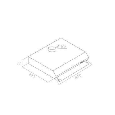 Hotte casquette OCEANIC OCEAHC205S - Design Compact