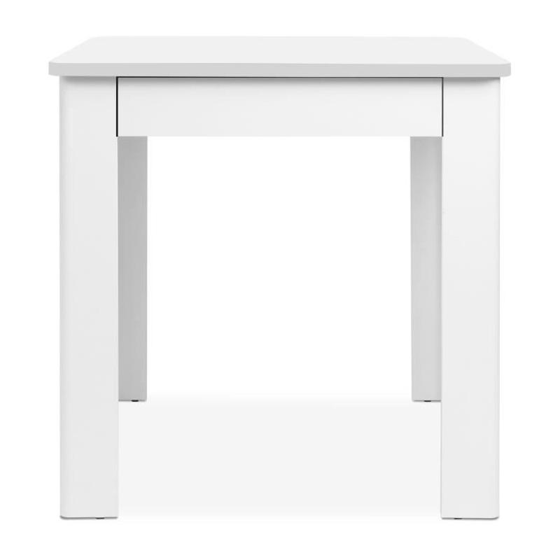Table OSLO - Rectangulaire Blanc - 4 personnes - 80 x 77 x 80 cm