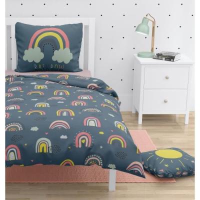 Parure de couette ROUPILLON Rainbow - 100% Coton - 2 Pcs