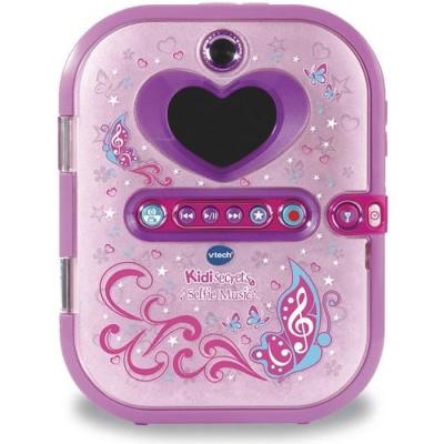 Agenda électronique VTECH Kidisecrets Selfie Music Rose avec lecteur MP3 pour filles 6-12 ans