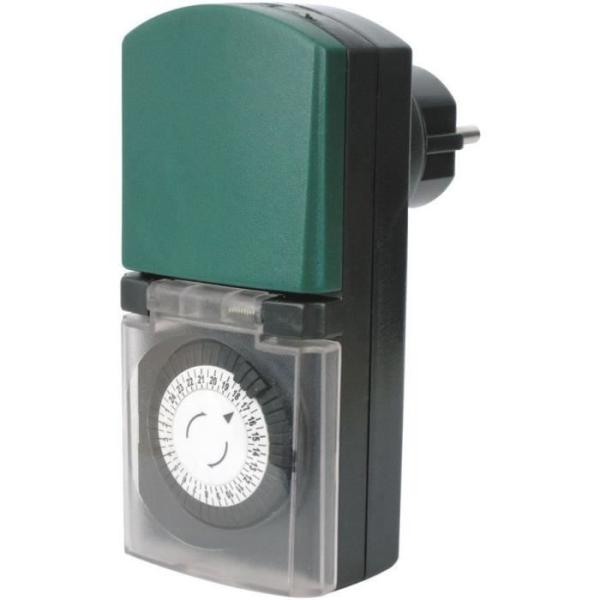 Mini programmateur mécanique extérieur IP44 - GAO - 3680 W - Blanc