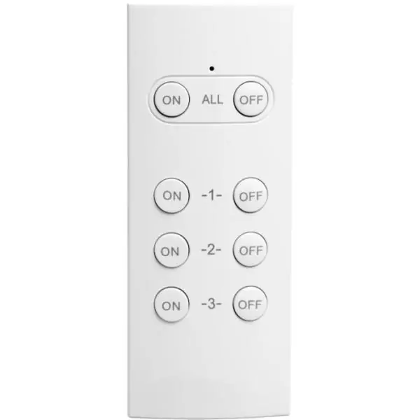 Pack de 2 prises télécommandées pour utilisation extérieure + télécommande - GAO - 230 V - Noir