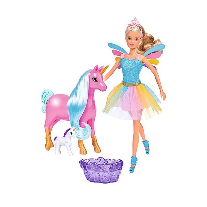 Poupée Steffi Love Fée 29 cm + Licorne enceinte - Magie et surprises
