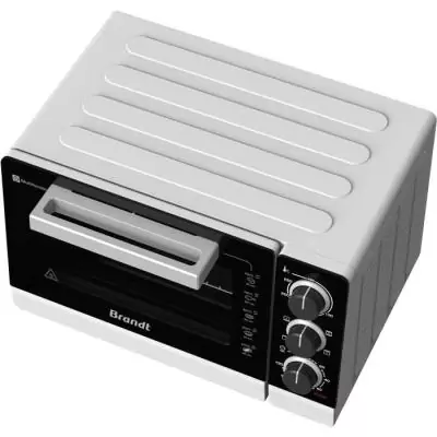 Four Compact BRANDT FC265MWST - 26L - Multifonctions - Blanc et noir
