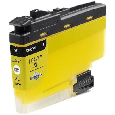 Cartouche d'encre LC427XLY - BROTHER Jaune - 5000 pages.