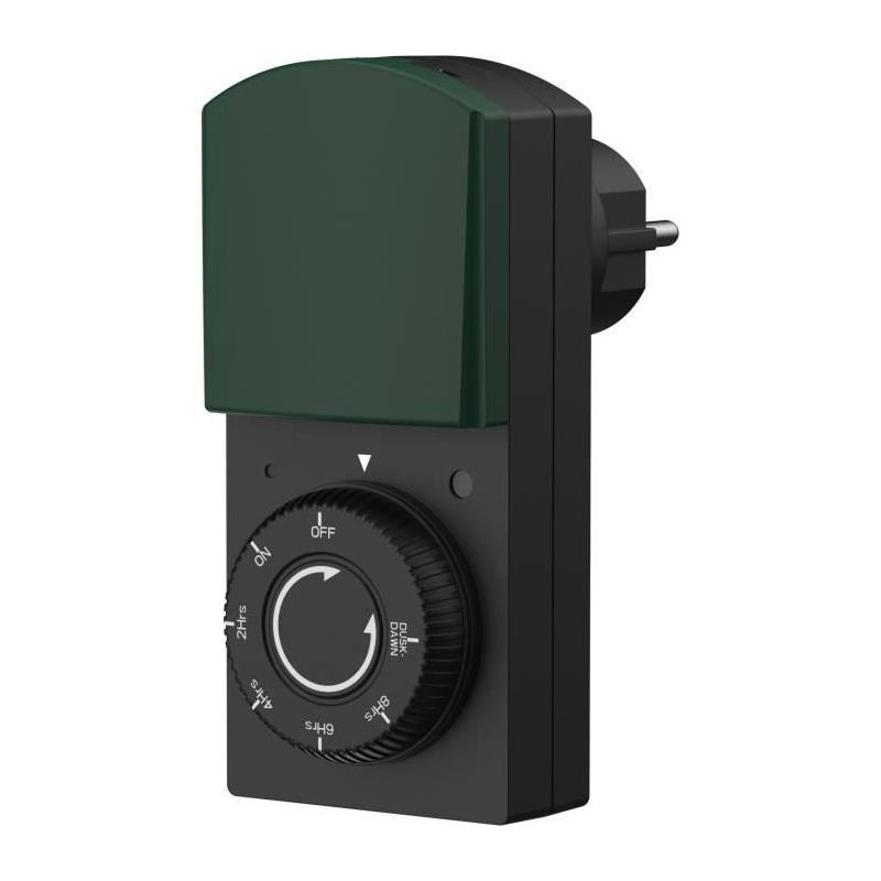 Programmateur extérieur IP44 avec détecteur crépusculaire - GAO - 1000 W