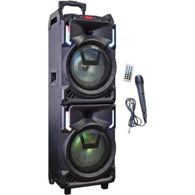 Enceinte Nomade Karaoke Trolley 800W - Bluetooth - 95x34x31 cm