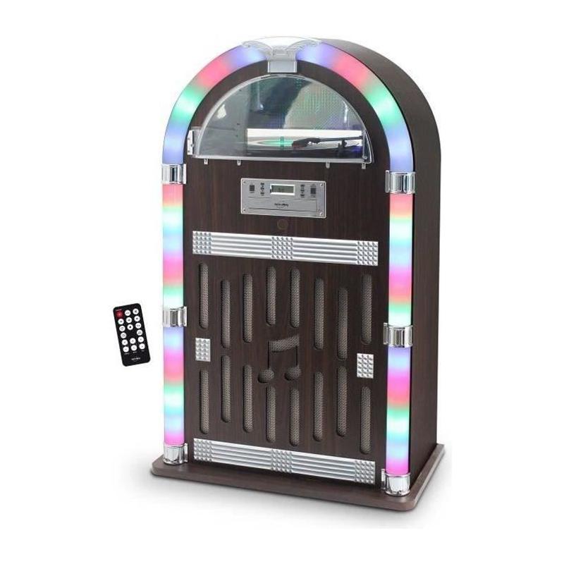 Chaine Hi-Fi INOVALLEY RETRO32 JukeBox Vinyle / CD / FM