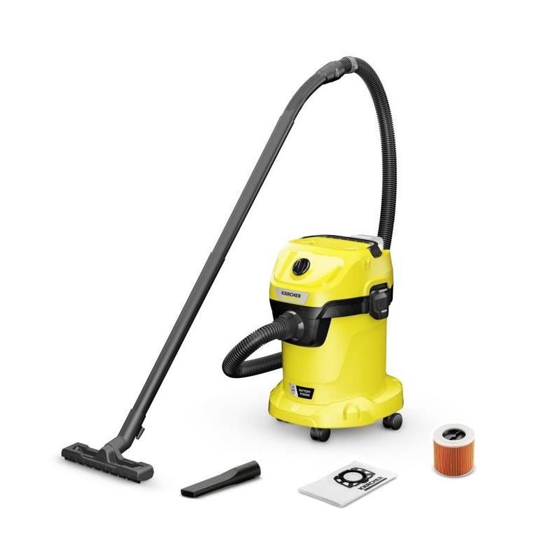 Aspirateur eau et poussières sans fil KARCHER WD3-18 V-17/20: Performances ultimes