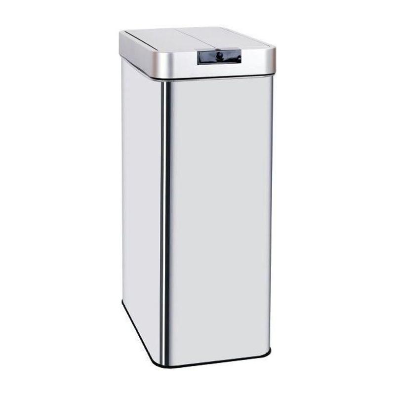 Poubelle automatique SILVERLAKE - 70L - Inox avec cerclage