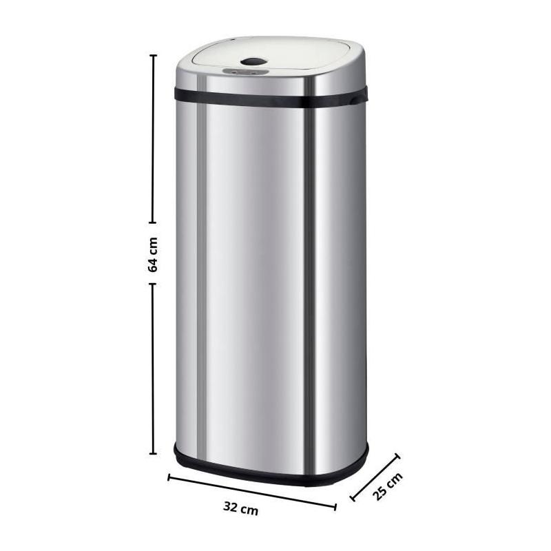 Poubelle de cuisine automatique LARGO 42L Inox - KITCHEN MOVE